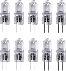 10 Watt T3 G4 Base 12 Volt 2500 Hours Light Bulb 10W 12V 2900K Landscape,10 Pack - Picture 1 of 4