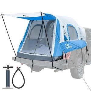Inflatable Truck Bed Tent 5.5FT with Awning, Includes Air Pump for Quick 30 S... - Picture 1 of 9