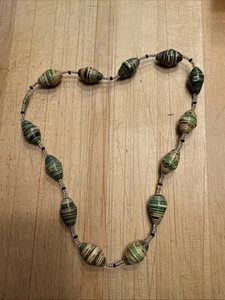 Traditional Kenyan Beaded Necklace, Handmade, 23 Inch - Picture 1 of 3