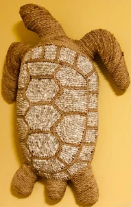 Gewebte Seegras Meeresschildkröte Wandbehang - Küstendekor 25 Zoll - Bild 1 von 3