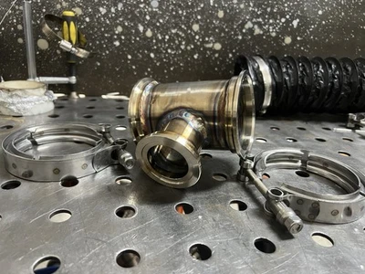 3英寸V波段母头转公头不锈钢涡轮管至44毫米废气门入口 — 第 1/4 张图片