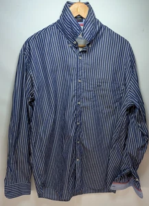 Paul and Shark Herren Hemd blau gestreift Langarm Baumwolle Größe 44 XXL - Bild 1 von 12