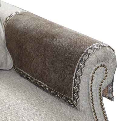 Couch Arm Covers,Non-Slip Lace Sofa Arm Covers Set of 2 Washable Sofa Armrests C - Image 1 of 4
