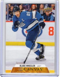 BLAKE WHEELER 2020-21 Upper Deck Series 2 CANVAS #C208 - JETS - Picture 1 of 1