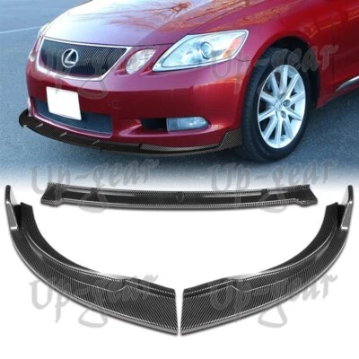 Parachoques delantero estilo carbono estilo carbono para Lexus GS300 GS350 2006 2007 labio alerón Foto 1 de 4