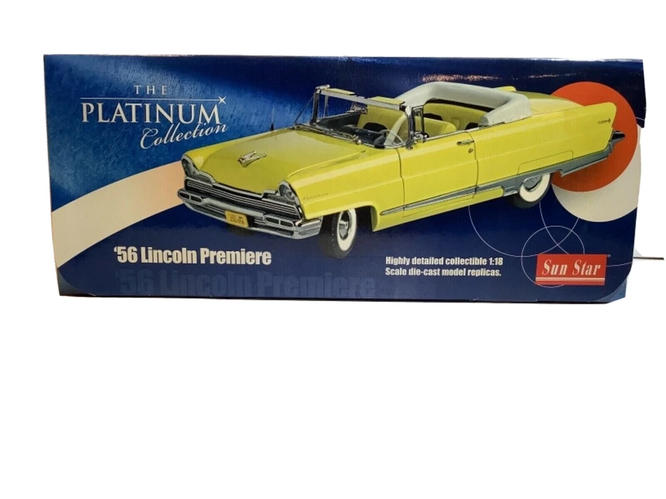 Lincoln Premiere Cabriolet 1956 Sun Star Platinum Collection 4641 1:18 - Immagine 1 di 1