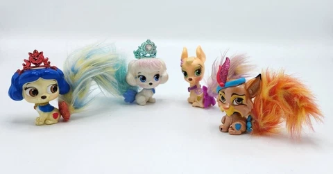Disney Princess Palace Pets Figures Lot of 4 Animals Furry Tail Friends Used Cover