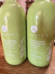 2× 33.8 Fl oz. Luseta Macadamia and Argan Oil Shampoo and Conditioner Color Safe - Picture 1 of 6