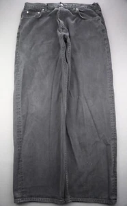 Vintage Nautica Jeans Easy Fit Black 100% Cotton 5 Pocket Size 38x32 (Msr 37x31) - Picture 1 of 12