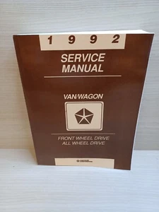 Chrysler Van Wagon 1992 manual de servicio tracción delantera tracción total - Imagen 1 de 8