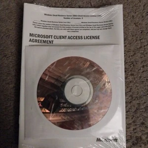 Microsoft Windows Small Business Server 2003 Standard Edition CD DVD w/ License - Afbeelding 1 van 2