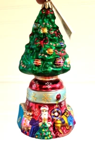 Christopher Radko Ornament Glass Christmas Tree O'TANNENBELL Jr. 7"  Poland - Picture 1 of 10