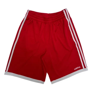 Adidas Boy's Bright Red Elastic Waist Pull-On Basketball Shorts Size L (14/16) - Picture 1 of 9