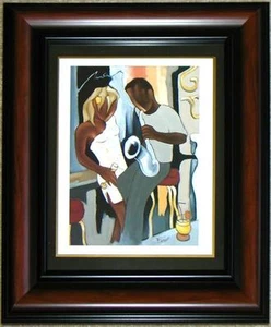 Art Sale! PIERRE FAREL ~ COCKTAIL POUR WHITE SAX ~ FRAMED PRINT ~ READY 2 HANG - Picture 1 of 1