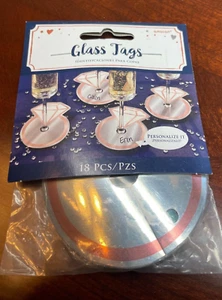 Wedding / Engagement / Bridal Showers Glass Tags - Picture 1 of 2