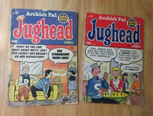Lot of 2 *Early* Golden Age JUGHEAD! (Archie/1953-54): #19, 22 - Picture 1 of 9