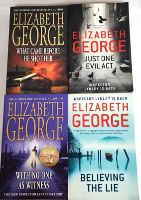 4 x Elizabeth George Large Bundle Lot Paperback Mystery Crime Novels - image 1 of 4