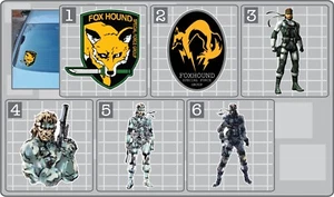 FOXHOUND LOGO or Solid Snake from METAL GEAR SOLID Vinyl Decal, Pick Your Fav! - Imagen 1 de 1