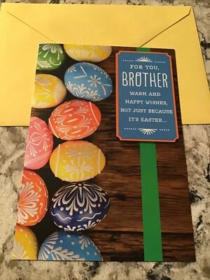 Tarjeta de felicitación Easter For You BROTHER A Special Brother 5”x7” Hallmark Foto 1 de 4