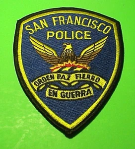 SAN FRANCISCO  CALIFORNIA  CA  4 7/8"  POLICE PATCH  FREE SHIPPING!!! - Picture 1 of 1