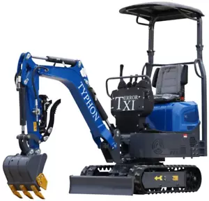 TERROR XI Mini Excavator 1 Ton Digger 13.5hp Gas Tracked Crawler B&S EPA Engine - Picture 1 of 24