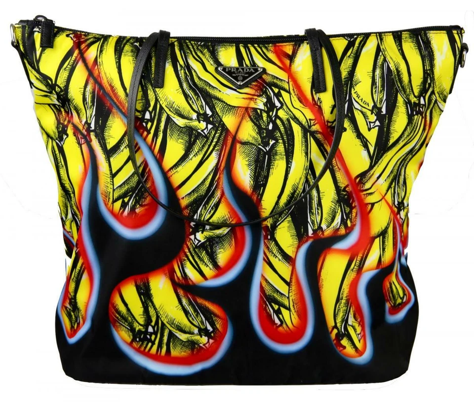 AUTH LUXURY PRADA BAG SHOPPER HANDBAG 1BG189 BLUE FABRIC