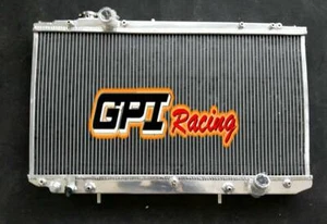 56MM Fit TOYOTA ARISTO JZS161 2JZ-GTE 3.0L TURBO 1997-2004 AT Aluminum Radiator - Picture 1 of 11