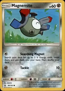 2x (SM05-080 PARALLEL FOIL) Magnemite (C) Pokemon Ultra Prism Card # 80 - Picture 1 of 1