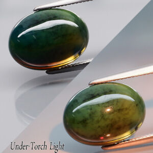 4.16Ct.Durable STRONG! Natural Green&Rainbow Color Sparkling Opal Ethiopia