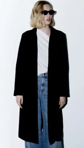 Zara langer schwarzer Mantel Größe S Neu! - Bild 1 von 5