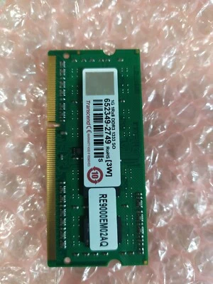 1GB RAM Transcend  DDR3  1333MHz  PC3-10600S  SO-DIMM  1Rx8  204 pin - Image 1 of 2