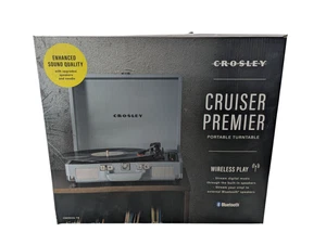 Crosley Cruiser Premier Portable Bluetooth Turntable with Built-In Speakers - Picture 1 of 2
