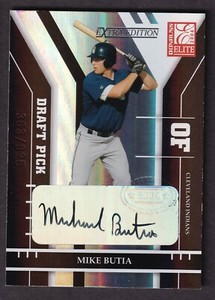 Mike Butia 2004 Donruss Elite Extra Edition Autograph Card #288 Indians /825