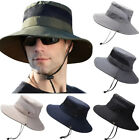 Men Wide Brim Sun Hat UV Protection Bucket Cap for Hiking Camping Fishing Safari