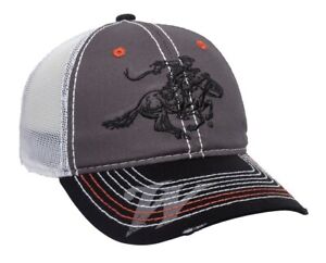 Outdoor Cap WIN35B Winchester Twill Charcoal/White/Black Hat