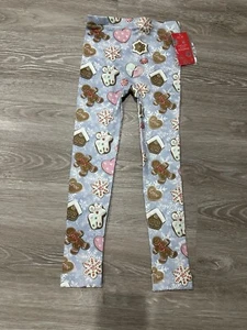Girls Grey Capelli Gingerbread Christmas Fleece Leggings size XS/S (4/6)new - Picture 1 of 2