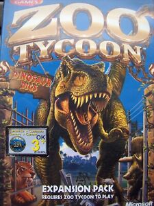 ZOO TYCOON---DINOSAUR DIGS--EXPANSION PACK---ZOO SIM---PC CD---FREE POST