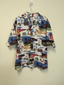 Reyn Spooner Men's St. Louis Cardinals Scenic Button-up Shirt White XL AOP Used - Picture 1 of 11