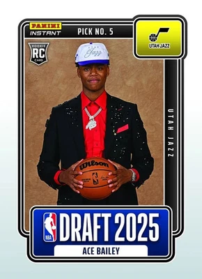 Ace Bailey 2025 RC Panini DRAFT NIGHT GRADED GEM-MT 10 ROOKIE #DN-5 Presale - Image 1 of 4