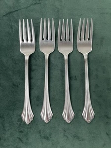 Oneida Stainless BANCROFT Salad Forks Set Of 4 Flatware - Picture 1 of 10