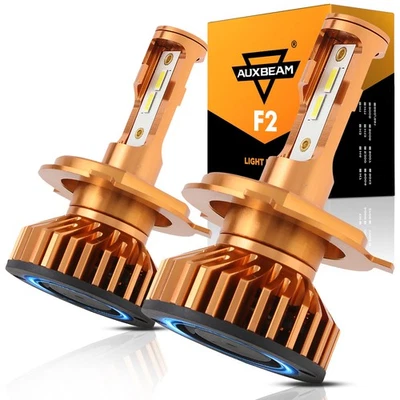 AUXBEAM H4 9003 Canbus LED Headlights Hi/Lo Beam Bulbs Conversion Kit Error Free - Image 1 of 4