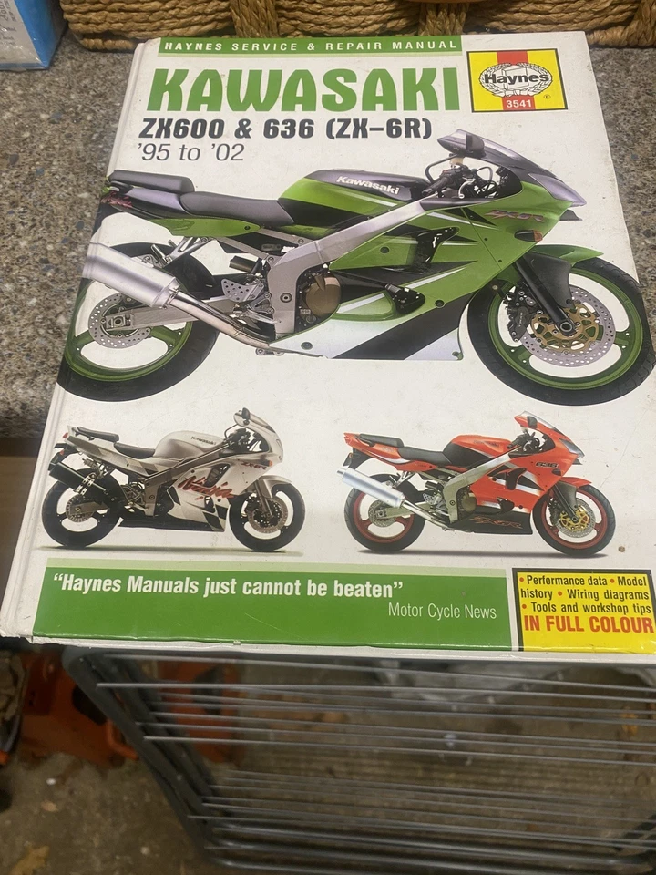 Kawasaki ZX-6R Ninja Fours (1995-2002) Haynes Repair Manual - Image 1 of 1