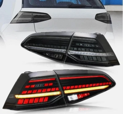 FARI FANALI POSTERIORI VW GOLF 7 7.5 MK7 MK7.5 FULL LED FRECCE DINAMICHE FUME' - Immagine 1 di 4