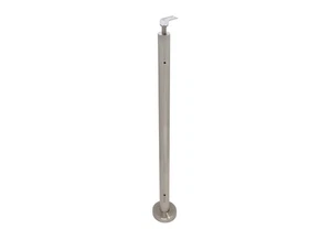F1 Series Guardrail Post 1.9" Diameter Round 135 Degree - Corner Post - Brushed - Picture 1 of 5