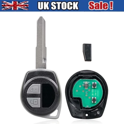 QNGENET 2 Buttons Full Remote Key Fob For Suzuki Grand Vitara Swift Jimny Alto 433Mhz UK