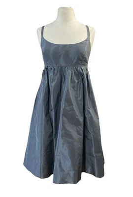 Vestido para mujer J Crew 100 % seda talla 4 gris bailarina babydoll formal invitado de boda Foto 1 de 4