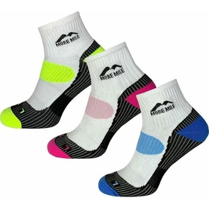 More Mile London 3 Pack Womens Running Socks Multi Cushioned Anti Blister Run - Picture 1 of 5