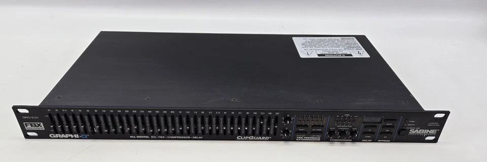 Sabine Graphi-Q GRQ-3101 Digital EQ FBX Compressor Rackmount Pro Audio USA - Image 1 of 4