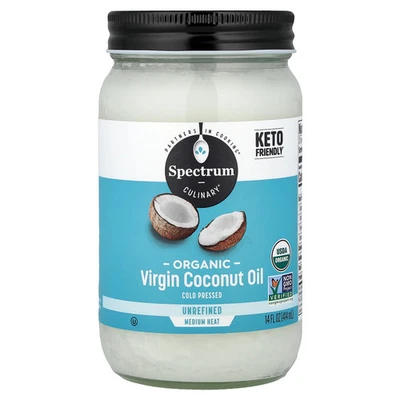 Organic Virgin Coconut Oil, Unrefined, 14 fl oz (414 ml) - Image 1 of 4