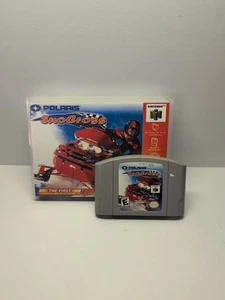 POLARIS SNOCROSS✨Nintendo 64 N64✨ USA autentica motoslitta con custodia TESTATA VELOCEMENTE - Foto 1 di 8